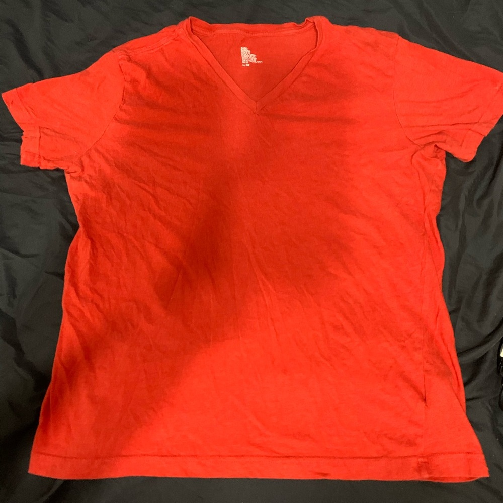 H&M basics orange/red t-shirt